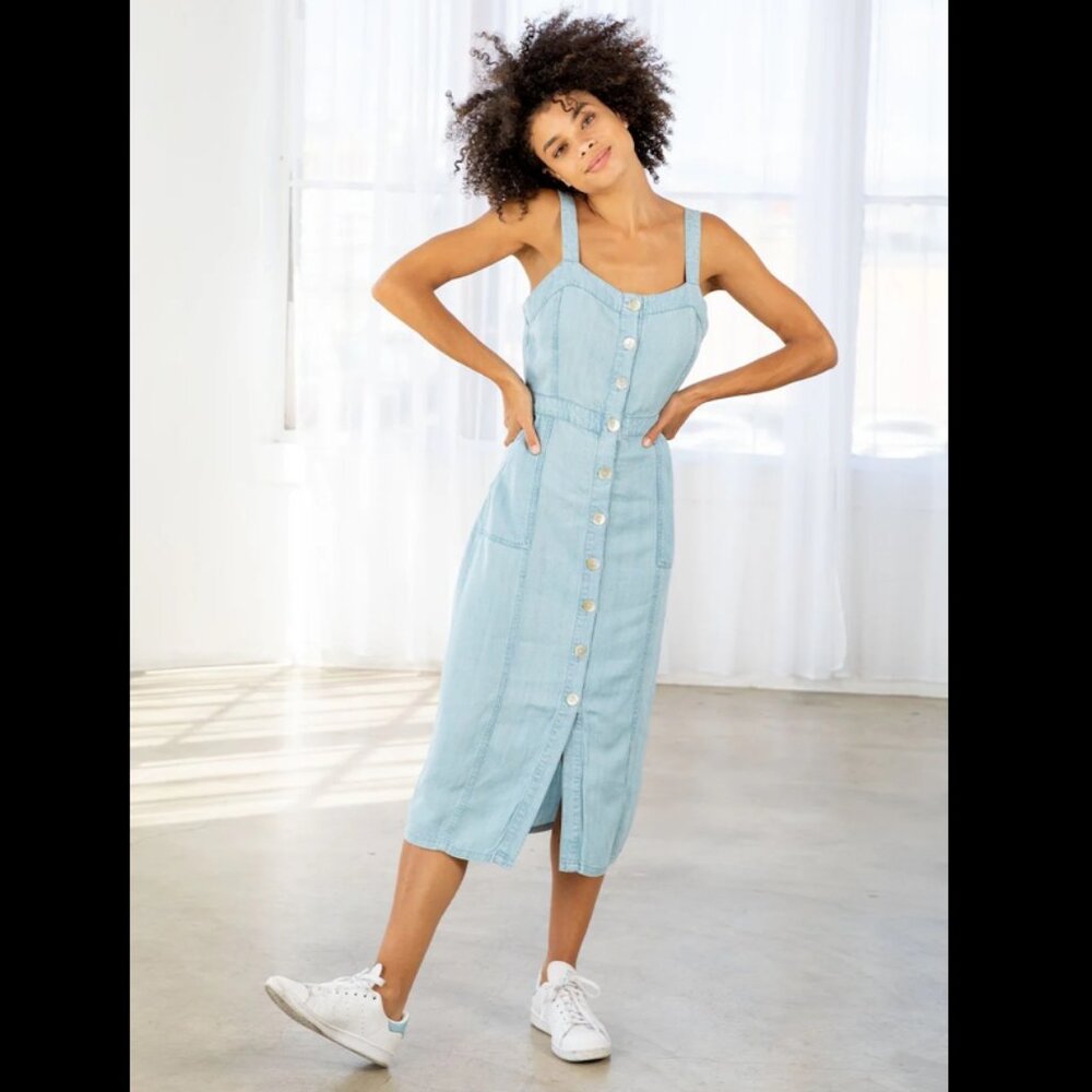 NWT | Celine Button Front Midi Dress | Medium